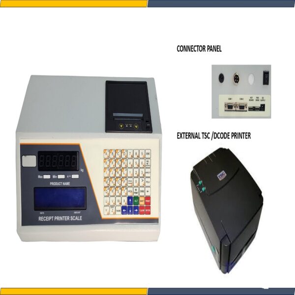 barcode label printer format for platform weighing scale with printer