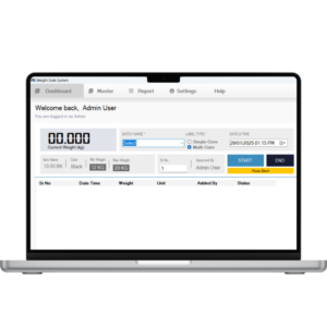 Online Customized Weighing Software