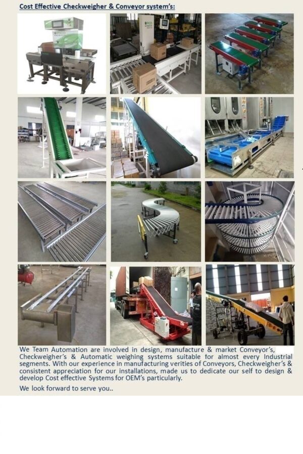 industrial checkweigher and labeling workflow for production line